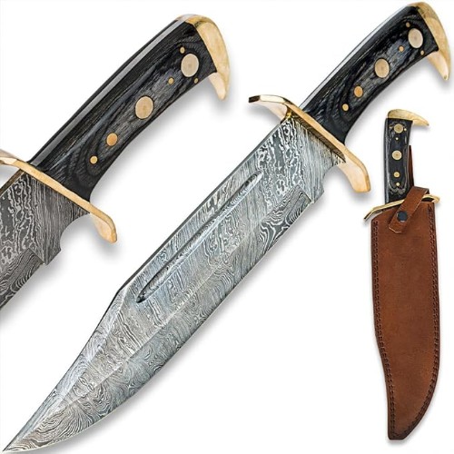 Timber-Rattler-Western-Outlaw-Damascus-Bowie-Knife